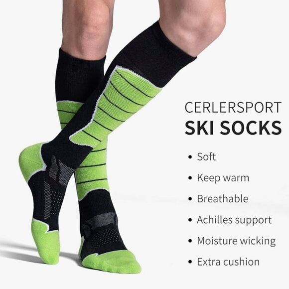 CELER SPORT ski socks (2 pair) pink/purple size S womens NWT in packaging - Picture 3 of 6